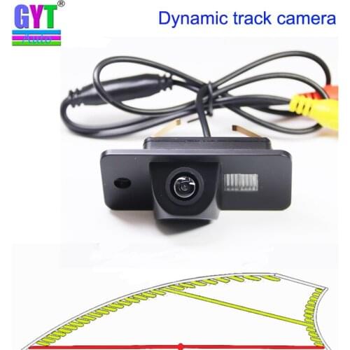 Dynamic Trajectory Tracks car Rear view Backup Parking Camera For Audi R8 Q7 A6 A3 A8L Connect Auto Parking Accessories