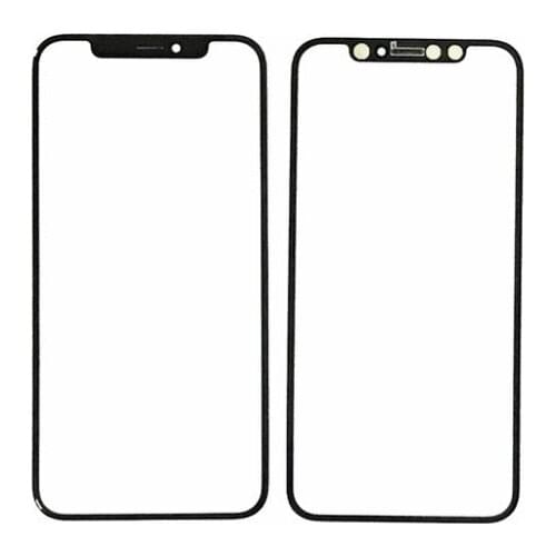 For iphone x Front Panel LCD Outer Glass Cover New Touch Screen Lens Replacement parts 5pcs/lot