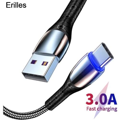 Micro USB Cable Type C Fast Charging USB cables For xiaomi mi 10 Samsung S10 S9 Huawei mate 40 mobile phones Charger USB-C Cable