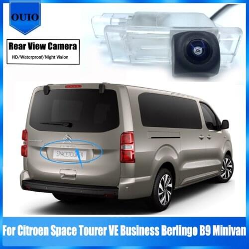 Rear View Reverse Back Up Parking Camera For Citroen Space Tourer VE Business Berlingo B9 Minivan License Plate Camera