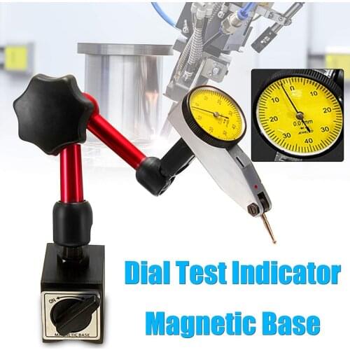 Mini Universal Flexible Dial Test Indicator Magnetic Base Holder Stand Magnetic Correction Gauge Stand Indicator Tool New Arriva
