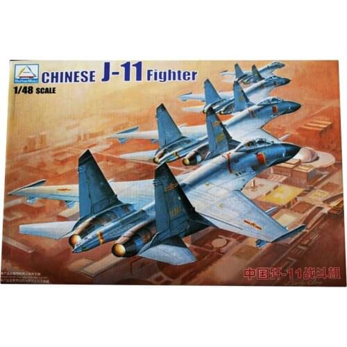 1:48 China J-11 Fighter Military Assemble Aircraft Model Simulation 1/48 fighters Sue 27 Fighter Model