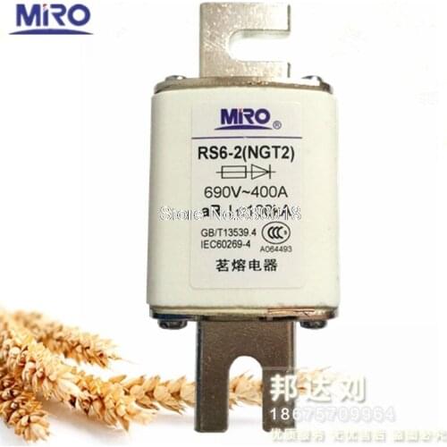 MRO Mingrong NGT2 400A RS6-2 400A Fast Fuse NGT2-400A 690V-5PCS/LOT