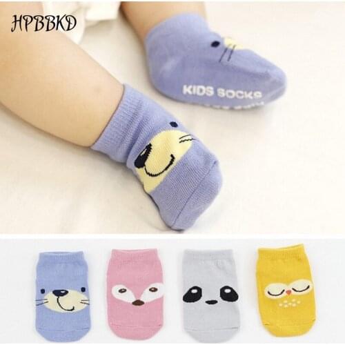 HPBBKD Cartoon Baby Socks For Baby Girl Boy Anti Slip Socks Kids Children Newborn Infant Toddler Warm Cotton Socks CS.163