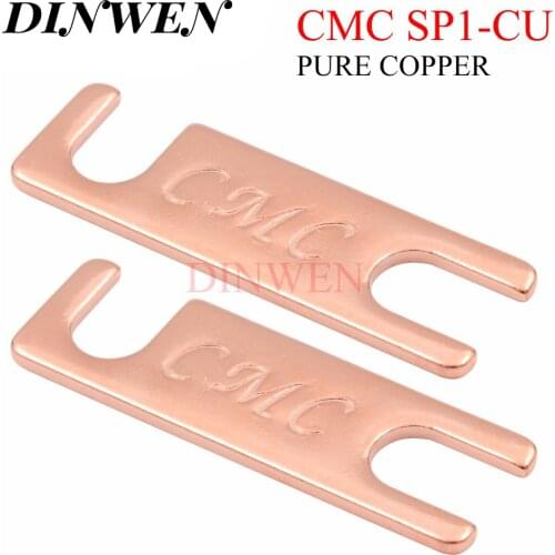 CMC Pure Copper Parallel Connection Plate For HiFi Audio Speaker Binding Post SP1-CU 50x15x2mm 2PCS