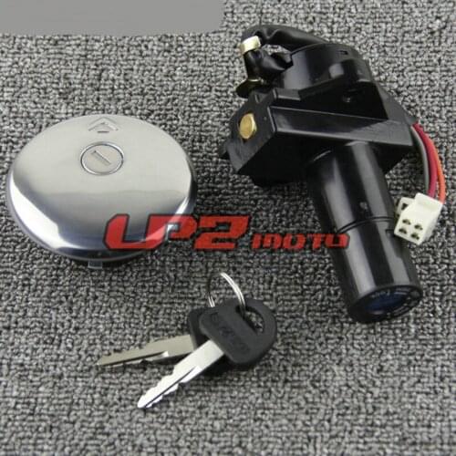 Ignition Switch Fuel Gas Cap Cover Keys Set For Suzuki GN250 1985-2001