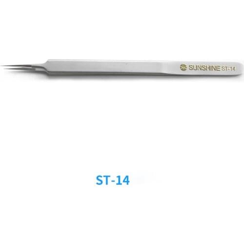 SUNSHINE ST Series Tweezers Curved Straight Tip High Precision Titanium Stainless For Phone Samsung HUAWEI Repair Hand Tools