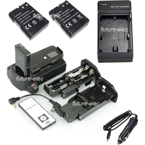 Battery Hand Grip For Nikon D3100 D3200 D3300 D5300 DSLR as MBD31+Remote Control+2 EN-EL14 ENEL14+Car Charger+ AA Battery Holder
