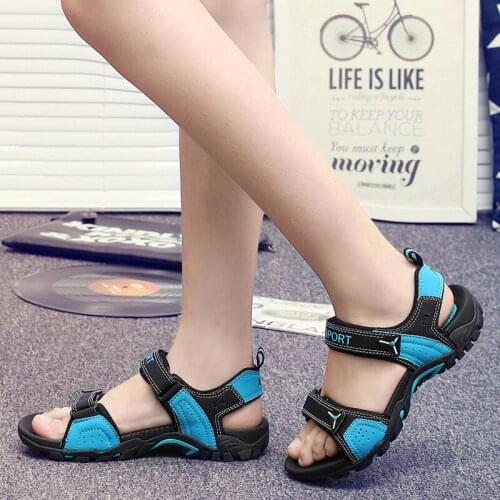 Men Sandals Aqua Shoes Men Summer Unisex Beach Sandals Light Mens Sport Large Size EUR 35-46 Beach Water Women Hiking Sandals