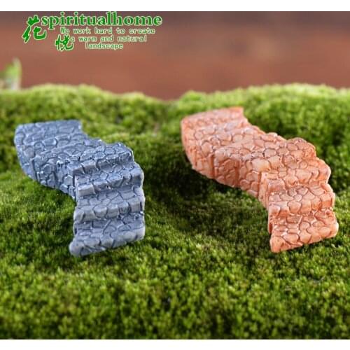 Fairy Resin Garden Decor Mini Craft Figurine Road Stairs Grassland Grass Pool Ornament Miniature