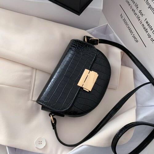 PU Leather Saddle Shoulder Crossbody Bag for Women 2021 Hot Fashion Girls Purses and Handbag Shoppers Female Casual Mini Wallet