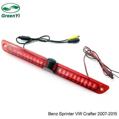 LED Brake Light CCD Reversing Backup Rear View Parking Camera For Mercedes Benz Sprinter Vito VW Crafter