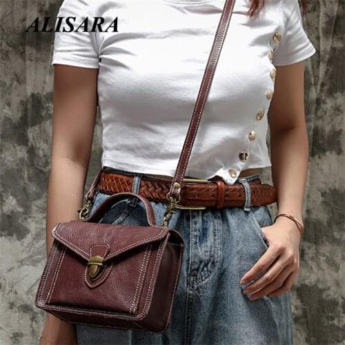 Vintage Doctor Handbag,coffee brown bag essentials for women casual box Retro Messenger bag Personalized Leather Envelope bag