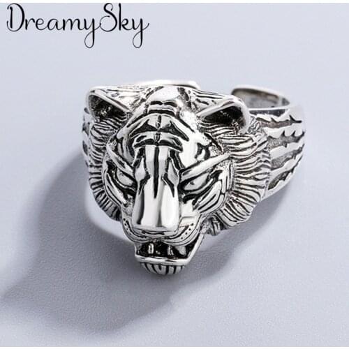 Punk Vintage Animals Ring For Women Men Adjustable Size Geometric Rings Exquisite Creative Jewelry Wholesale 2021