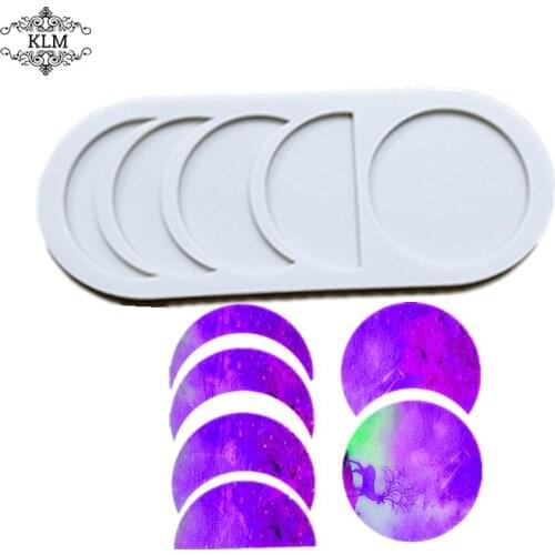 DIY high quality round epoxy silicone mold epoxy resin craft for jewelry pendant jewelry making model KLM