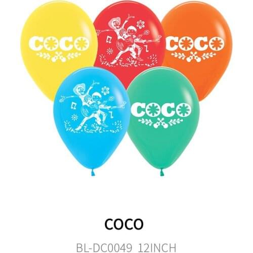 10/20pcs Coco Halloween Dream Trave Latex Balloon Happy Birthday Decorations Globos Toys For Kids Celebration Supplies Ballon