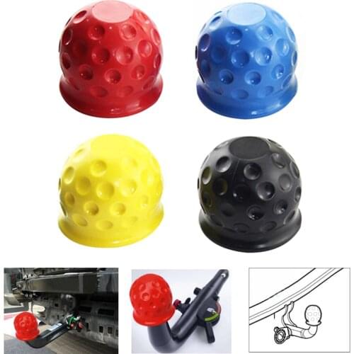 4 Colors Universal 50MM Tow Bar Ball Cover Cap Trailer Ball Cover Tow Bar Cap Hitch Trailer Towball Protect Car Accessories "
