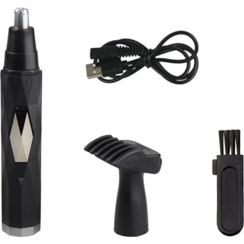 USB Rechargeable Electric Ear Nose Hair Trimmer Facial Sideburns Trimming Tool