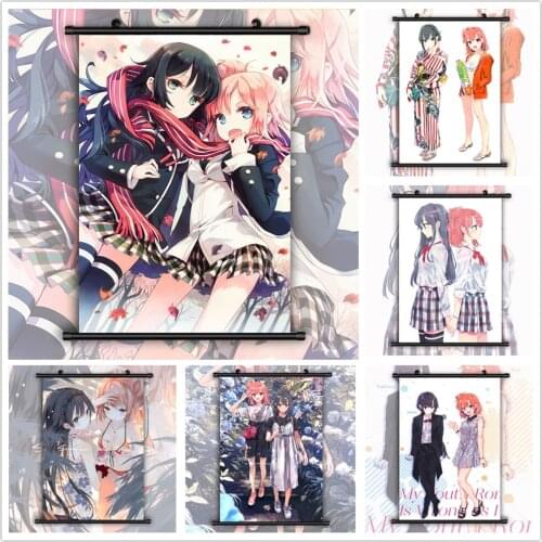 WTQ OreGairu Yukinoshita Yukino Yui Anime Manga HD Print Canvas Painting Anime Posters Wall Decor Wall Art Picture Home Decor