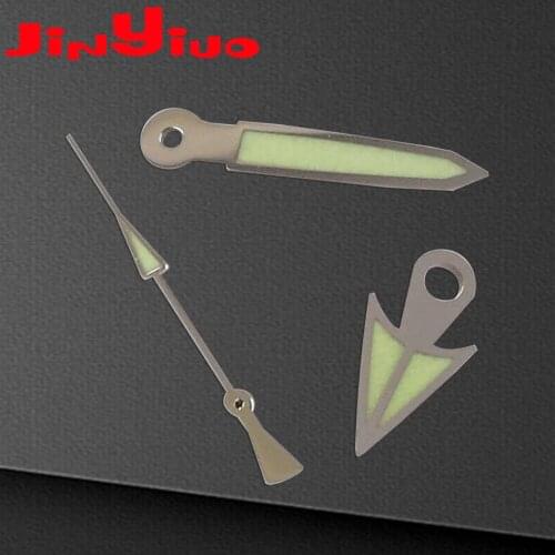 Watch Accessories Fit NH35/NH36 Movement Green Luminous Mens Watch stainless steel Hands