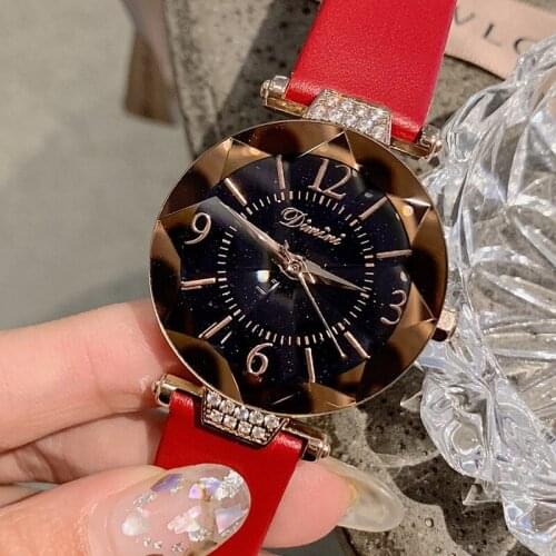 Top Brand Diamond Dial Women Watches Ladies Casual Dress Watch Women Elegant Starry Sky Dial Quartz Watch New relojes para mujer