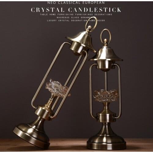 Decorative Candle Stand Wedding Centerpieces Tables Candelabra Gold Candel Holders Home Decor Moroccan Menorah Glass Crystal 583