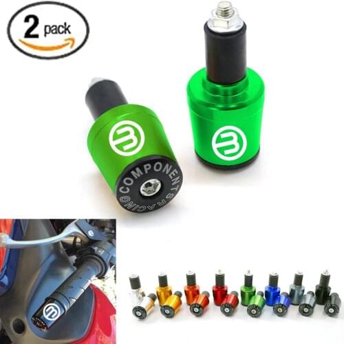 For Kawasaki NINJA 1000 250R 300 400 650R ZX10R Z750 Z800 Z900/RS Z1000/SX ER6N 7/8" Handlebar Grips Ends Handle Bar Cap Plug