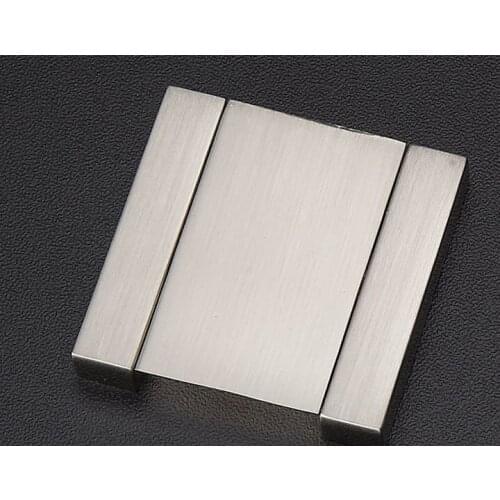 Europe Simple Style Stain Nickel Concealed Ambry Pull Handles Cupboard & Closet Door Knob ( C:C:64MM L:72MM )