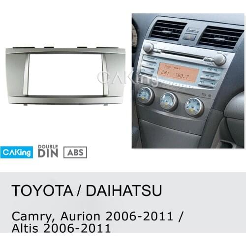 Fascia Radio Panel for Toyota Camry,Aurion ; DAIHATSU Altis 2006-2011 Dash Fitting Kit Facia Plate Cover Console Adapter Bezel