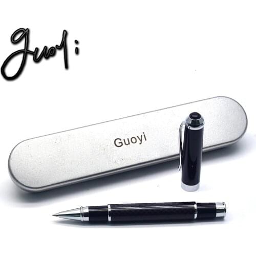 Guoyi A129 Heavy feel Steel shell Gel pen Metal high-end business office gifts and corporate logo customization signature pen