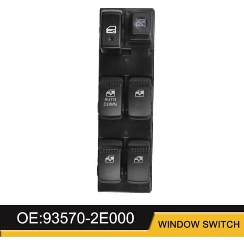 Power Master Window Control Switch Button for Hyundai Tucson 2004 2005 2006 2007 2008 2009 2010 93570-2E000 Power Window Switch