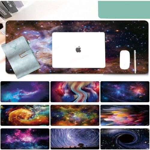 Mouse Pad Print Pattern Portable Large Gaming Mousepad Laptop Pad PU Leather Desk Pad Waterproof 60x30 80x30cm
