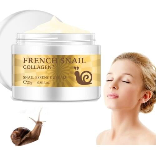 Snail Face Cream Hyaluronic Acid Anti Wrinkle Anti Aging Nourishing Serum Moisturizer Collagen Essence Women Whitening Cream 25g