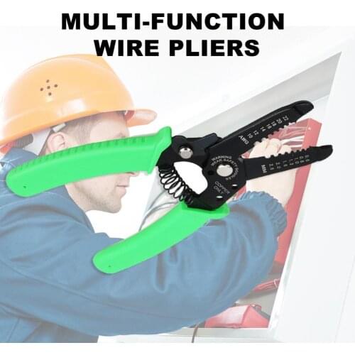 0.6-2.6mm² Multifunctional Wire Stripper Cable Cutter Plier Crimping Hand Tool Household DIY Tools Fittings Bolt Cutters