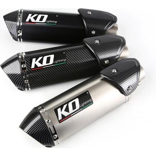 Motorcycle 51mm Exhaust Muffler Pipe Stainless Steel Tail Escape with Removable DB Killer Heat Guards for YZF-R3 CBR300R CBR500R
