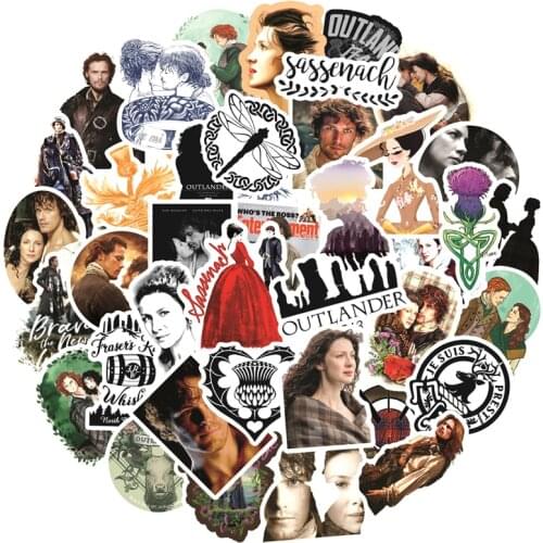 10/30/50pcs/pack Classic TV Show Outlander Stickers For Motorcycles Water cups Furniture Childrens toys Luggage Skateboards Box