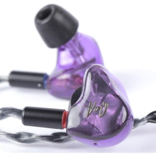 QOA PINK LADY 2BA+1DD Hybrid 3 Driver In Ear Earphone HIFI Monitor Headset With 2Pin Detach Cable Custom Resin IEM Earbud