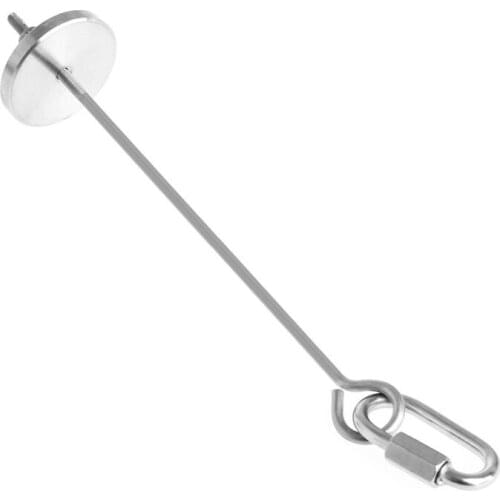 Stainless Steel Bird Parrot Cage Skewer Food Meat Stick Spear Fruit Holder Toy