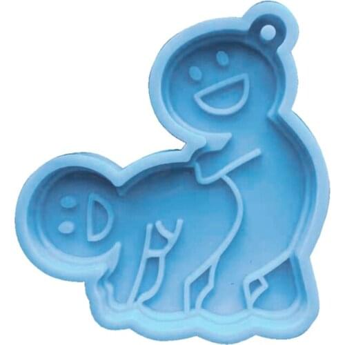 2021 New DIY Silicone Dragonfly Gloves Balloon Dog Letter DAD Keychain Pendant Resin Mold 2020 trend