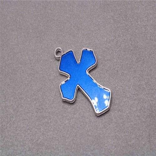 New Year Religion Double-sided Colored Jesus Cross Color Medal. Glamour Colored Jesus Cross Medal Pendant