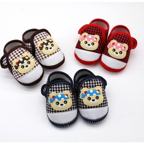 Newborn Baby Girl Shoes Soft Sole Cartoon Print Sandal Shoes Toddler Footwear Crib Shoes Infant First Walk Prewalker Single Shoe