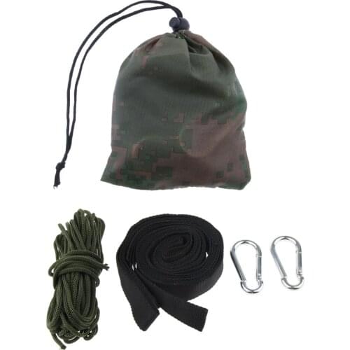 Portable Tree Hammock Swing Hanging Kit Straps + Net Ropes + Hooks