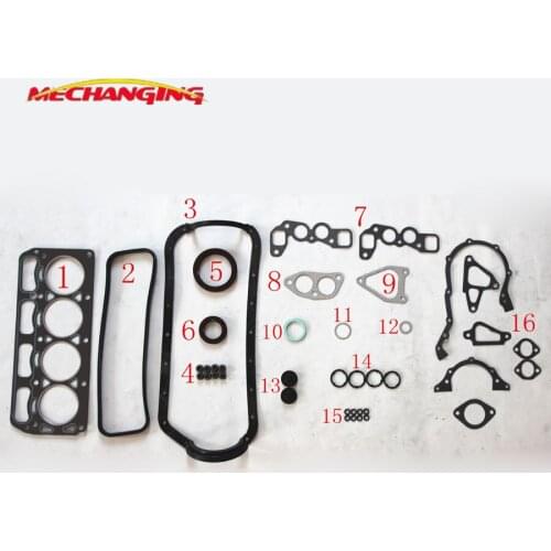 3K 3KC For TOYOTA COROLLA PUBLICA STARLET 1.2L Overhaul Gasket Parts Full Set Engine Gasket 04111-24020 50029100