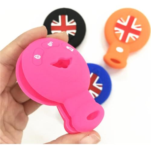 Silicone Car Key Cover Case For Mini One Cooper R50 R52 R53 R55 R56 R57 R58 R60 R61 PACEMAN COUNTRYMAN CLUBMAN COUPE ROADSTER