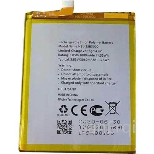 3000mAh NBL-35B3000 Replacement Battery for TP-link Neffos C7 TP910A TP910C Rechargeable Li-polymer Bateries Bateria Battery