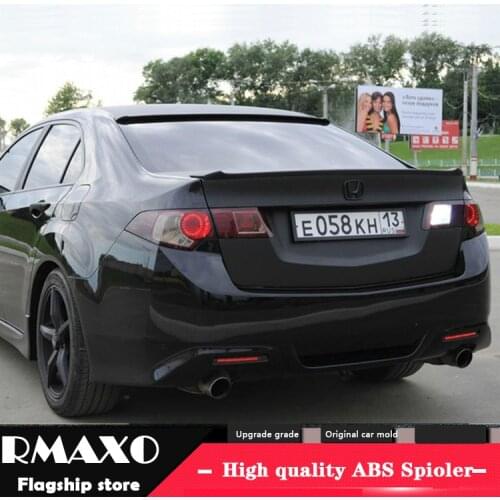 For HONDA Accord Spoiler 2008-2013 Accord High Quality ABS Material Car Rear Wing Primer Color Rear Spoiler
