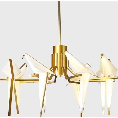 LED Modern Gold White Iron Acryl Love Bird Designer Suspension Luminaire Pendant Lights.Pendant Lamp.Pendant light For Foyer