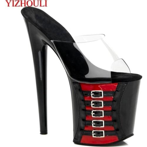 20cm The big stars are in high heels with the same stage, the wild sexy model is super high and sexy, Dance Shoes