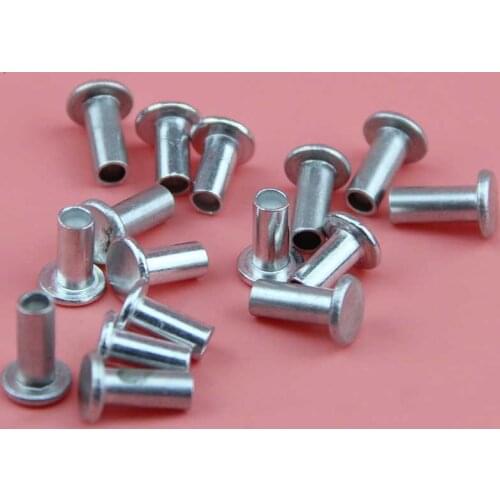 100PCS M3 M4 M5 M6 Aluminum flat head semi-hollow rivets screws Half hollow rivet screw
