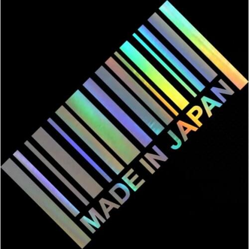 Personality Made In Japan Decal Funny Decal Reflective Laser Motorcycle Car Styling JDM Stickers Good Quality Waterproof Anti-UV